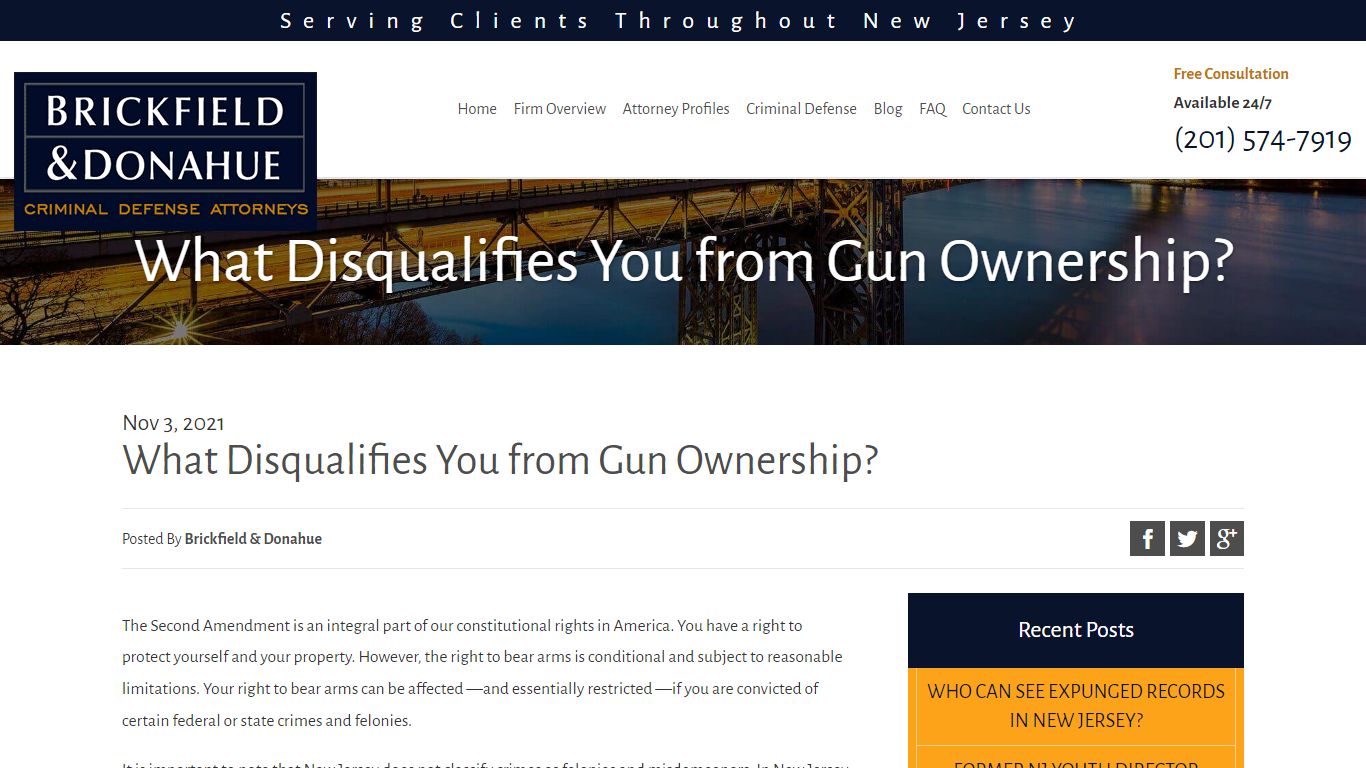 What Disqualifies You from Gun Ownership? - Brickfield & Donahue