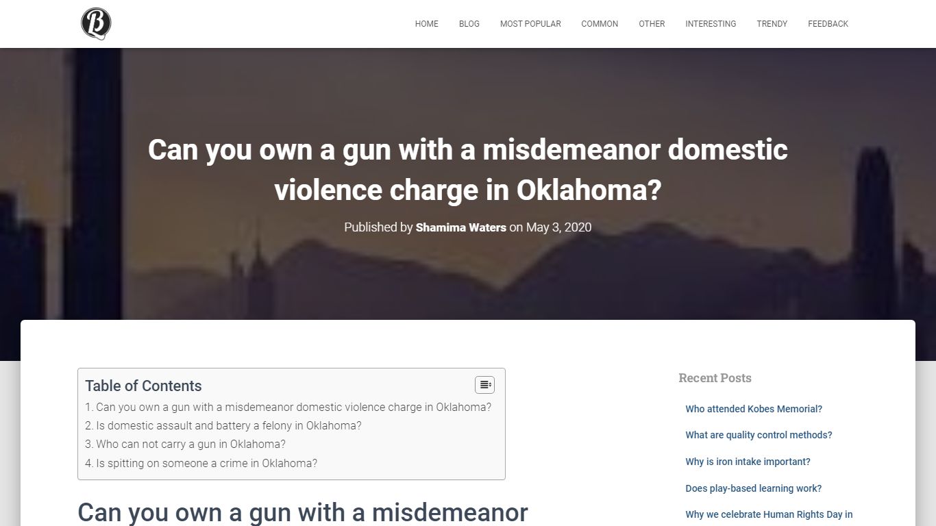 Can you own a gun with a misdemeanor domestic violence charge in ...